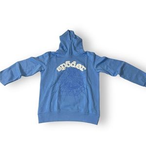 Sky blue Sp5der Hoodie